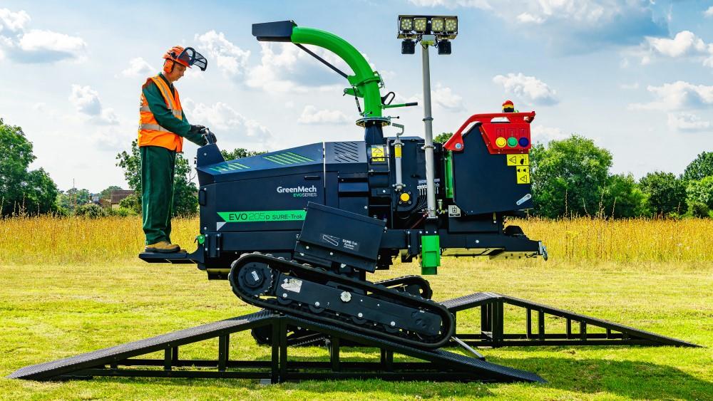 GreenMech launches tracked chipper image