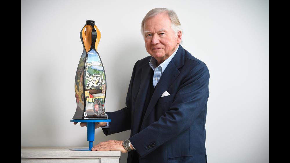 Lord Bamford anniversary celebrated with unique handmade vase image