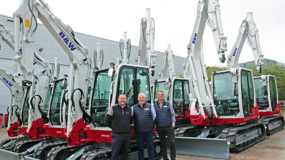 B & W Plant Hire expands Takeuchi fleet image