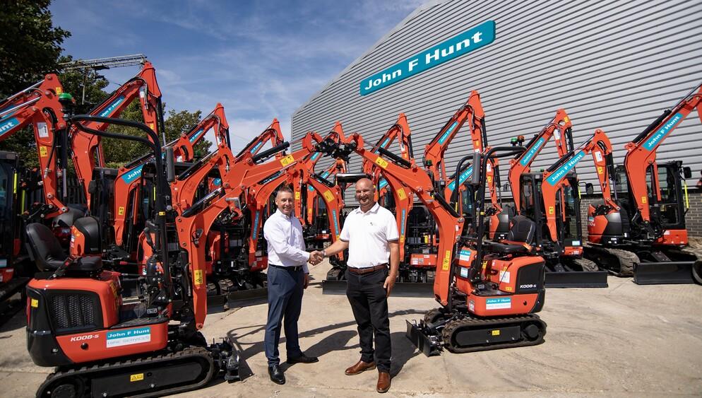 John F Hunt Hire extends the Kubota fleet image